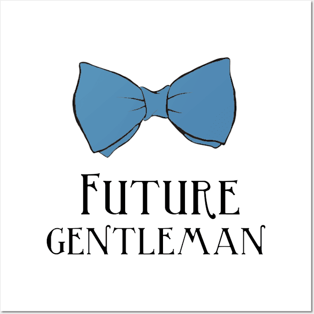 Future Gentleman - Blue Wall Art by InspiredQuotes